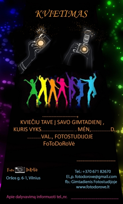 Kvietimas į Jūsų šventę